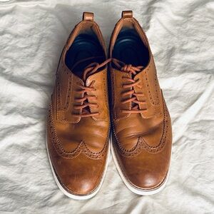 Cole Haan Men’s Wingtip Oxford Sneakers | Brown Leather | Size 10.5 | Grand.OS